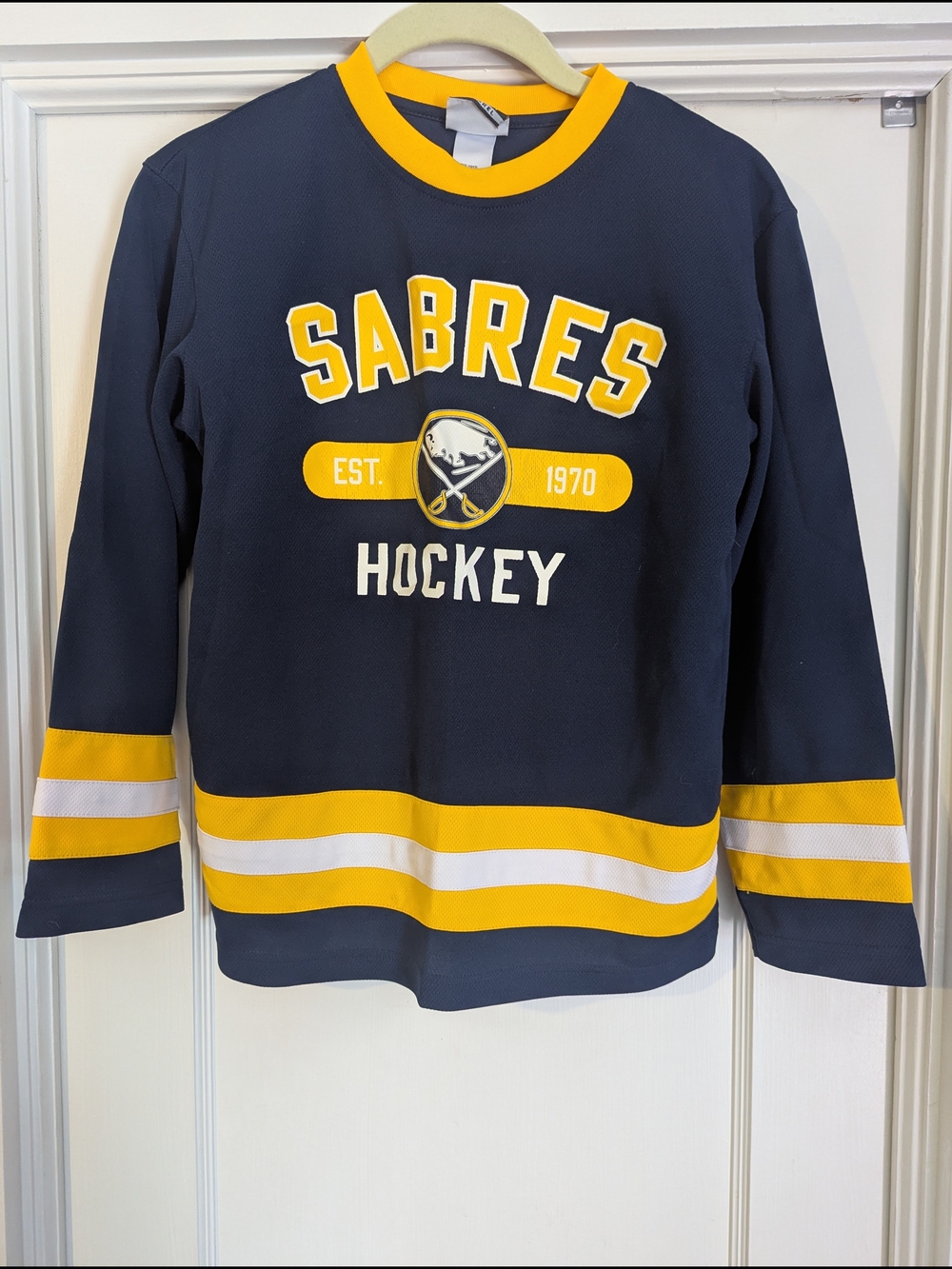 NHL Sabres Youth Navy and Gold Jersey Top